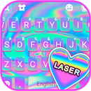 Teclado Laser Pastel Swirls APK