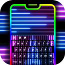خلفية الكيبورد LED Laser Beam APK