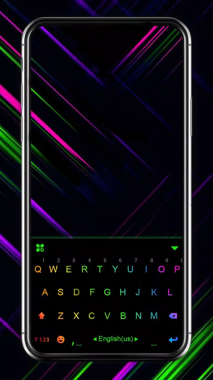 Neon Keyboard- White And Black Neon Free Download