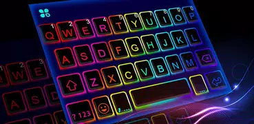 Led Neon Color Tastatur-Thema