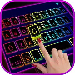 Led Neon Color Tema de teclado