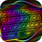 Fond de clavier LED Neon Glow icône