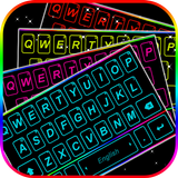 Fundo do Teclado LED Neon Ligh ícone