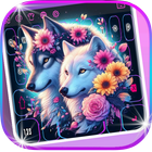 Neon Night Wolf Theme icon