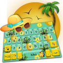 Leisure Summer Pineapple Keyboard Theme APK