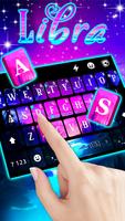 Tema Keyboard Libra Galaxy imagem de tela 1
