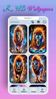 Lion habitat Neon Keyboard screenshot 1