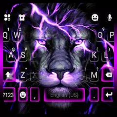 Lightning Neon Lion Tema Tasti