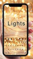 Tema Keyboard Golden Lights Cartaz