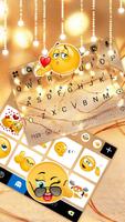 Tema Keyboard Golden Lights imagem de tela 2
