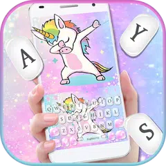 Lit Swag Unicorn Keyboard Them APK download