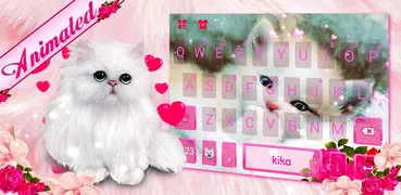 Live Cute Kitty Keyboard Theme