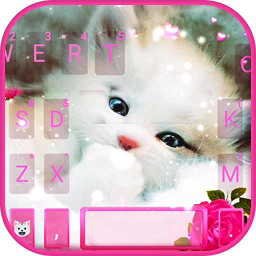 クールな Live Cute Kitty のテーマキーボード