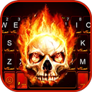 Tema de teclado Live Fire Skul APK