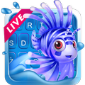 3D Live Fish Keyboard Theme