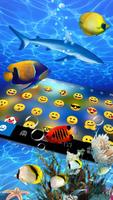 Fundo do Teclado 3D Live Fish imagem de tela 1