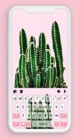 خلفية الكيبورد Love Cactus الملصق