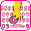 Love Donut Keyboard Background