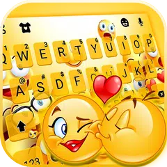 Love Emoji Party のテーマキーボード アプリダウンロード