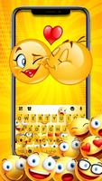 тема Love Emoji Party постер