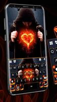 Фон клавиатуры Love Fire Man скриншот 1