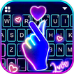 Teclado Love Heart Neon