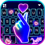 Love Heart Neon कीबोर्ड
