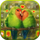 Love Heart Parrots Keyboard Ba APK