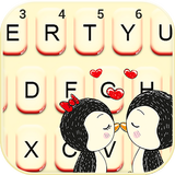 ikon Tema Keyboard Love Kiss Pengui