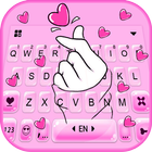Bàn phím Love Pink Heart biểu tượng