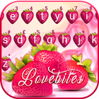 الكيبورد Love Red Strawberry أيقونة