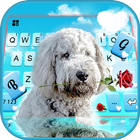 خلفية الكيبورد Love Rose Puppy أيقونة