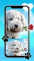 خلفية الكيبورد Love Rose Puppy الملصق