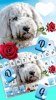 خلفية الكيبورد Love Rose Puppy تصوير الشاشة 2