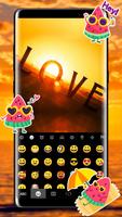 Fundo do Teclado Love Sunset imagem de tela 2
