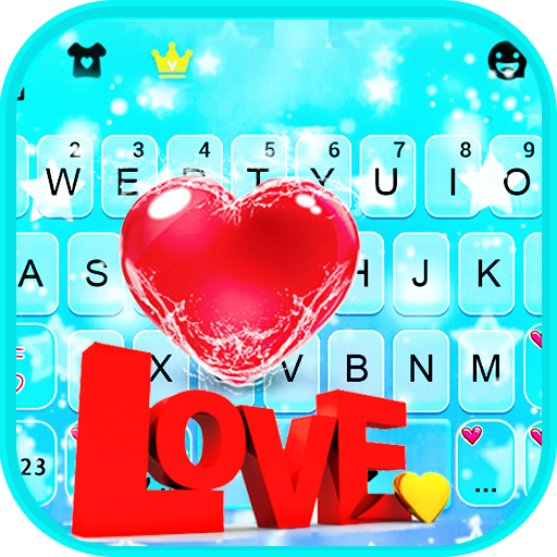 最新版、クールな Love Sweets のテーマキーボード