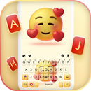 Fond de clavier Love Shy Emoji APK
