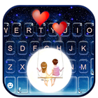 Tema Keyboard Love You To The  ícone