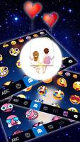 Tema Keyboard Love You To The  imagem de tela 3