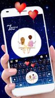 Tema Keyboard Love You To The  Cartaz
