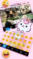 Tema Keyboard Lovely Cat Donut screenshot 3