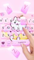 Tema Keyboard Lovely Cat Donut screenshot 1