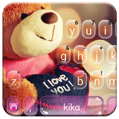 Lovely Brown Teddy Keyboard Th APK download