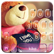 Lovely Brown Teddy Klavye Tema
