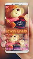 ثيم لوحة المفاتيح Lovely Brown الملصق