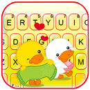 Lovely Duck Couple Theme APK