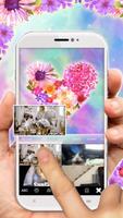 Tema Keyboard Lovely Flower He imagem de tela 3