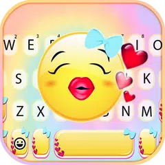 Lovely Kiss Emoji 主題鍵盤