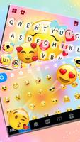 برنامه‌نما تم صفحه کليد Lovely Kiss Emoji عکس از صفحه