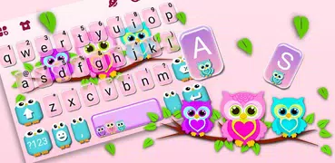 Lovely Owls Tema Tastiera